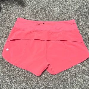 Lululemon speed it up shorts.